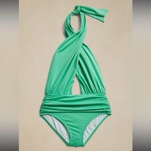 Banana Republic Factory Green One-Piece Swimsuit